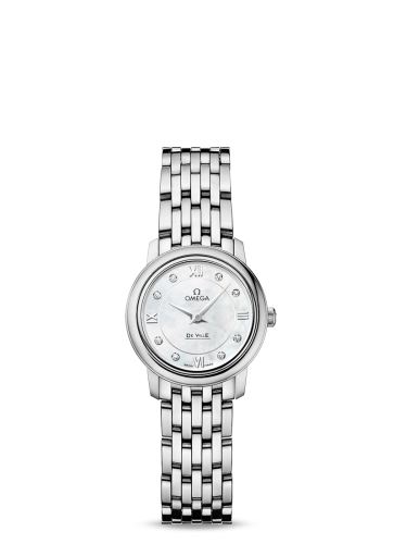 Omega De Ville Prestige Quartz 24.4 Stainless Steel / MOP / Bracelet